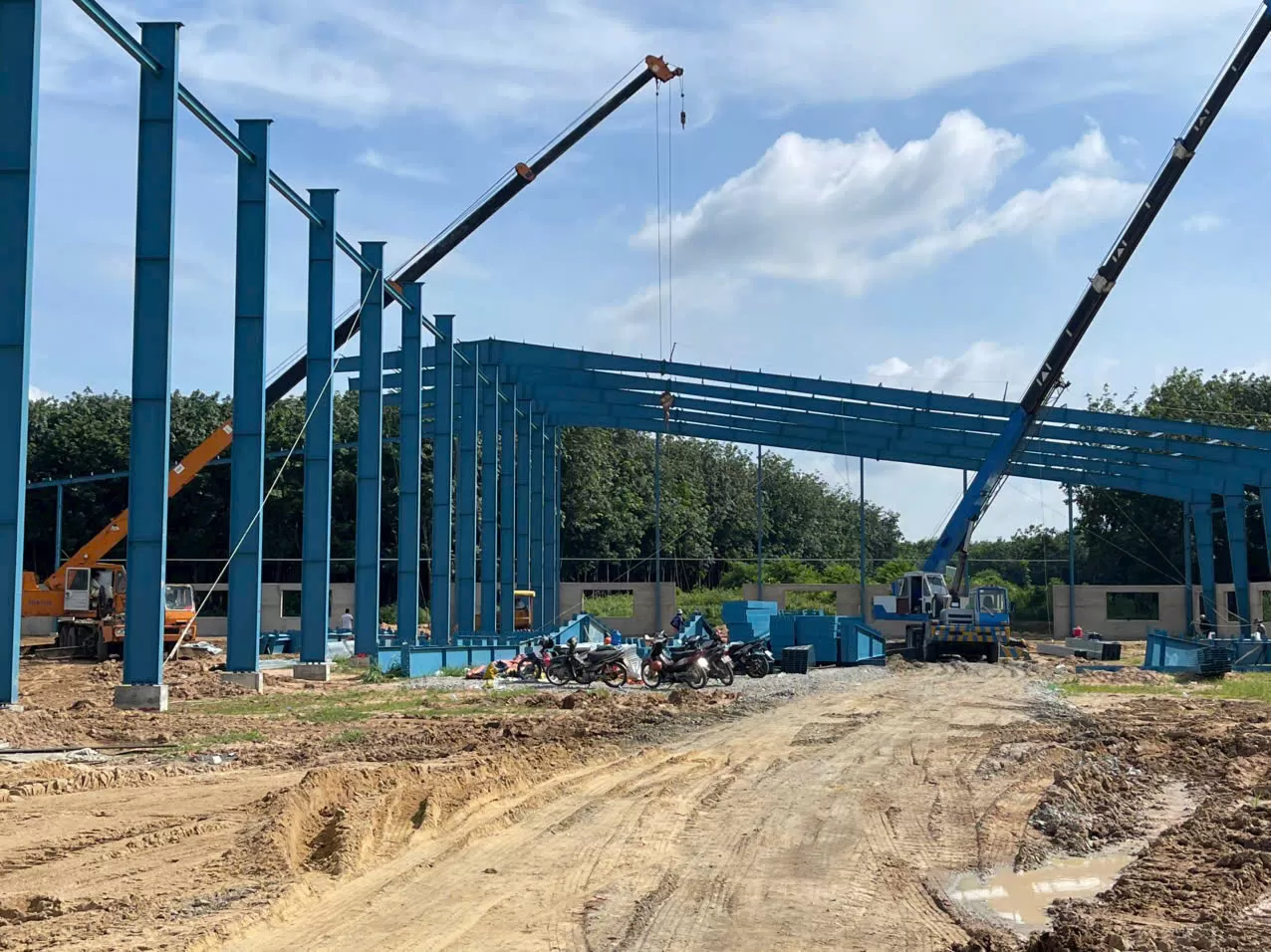 Cho Thuê 7.400m2 Nhà Xưởng Mới Tân Uyên Bình Dương Giấy Tờ Đầy Đủ