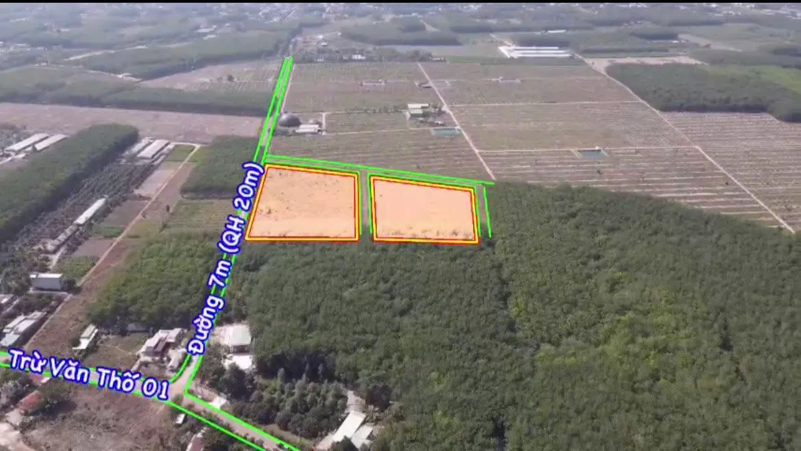 Bán khu đất 18 nền 2 mặt tiền Trừ Văn Thố Bàu Bàng, Phù hợp làm kho xưởng, kho bãi
