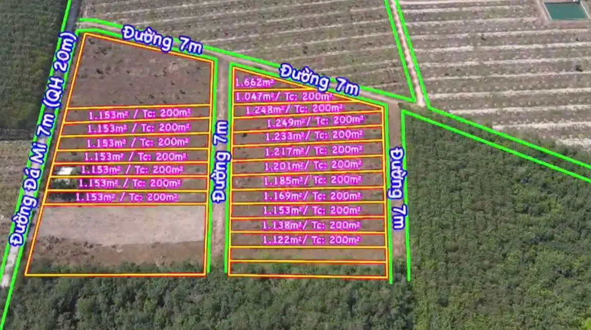 Bán khu đất 18 nền 2 mặt tiền Trừ Văn Thố Bàu Bàng, Phù hợp làm kho xưởng, kho bãi