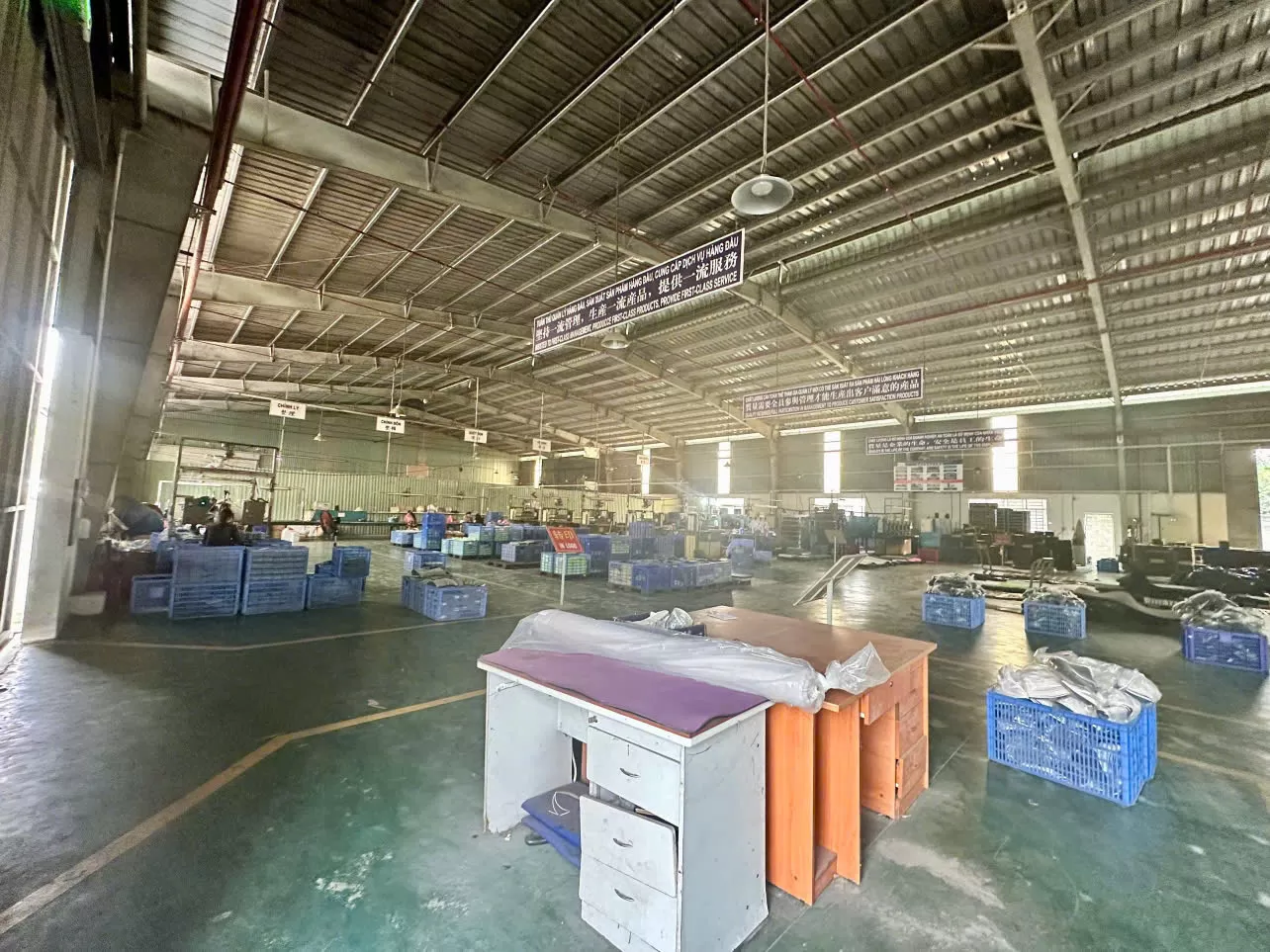 Cho thuê nhà xưởng Bến Cát Bình Dương 1.450m² – PCCC Tự Động – Nền Epoxy