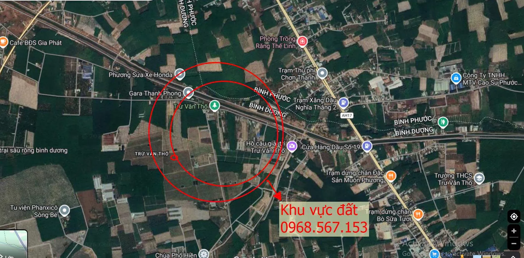 Bán khu đất 18 nền 2 mặt tiền Trừ Văn Thố Bàu Bàng, Phù hợp làm kho xưởng, kho bãi